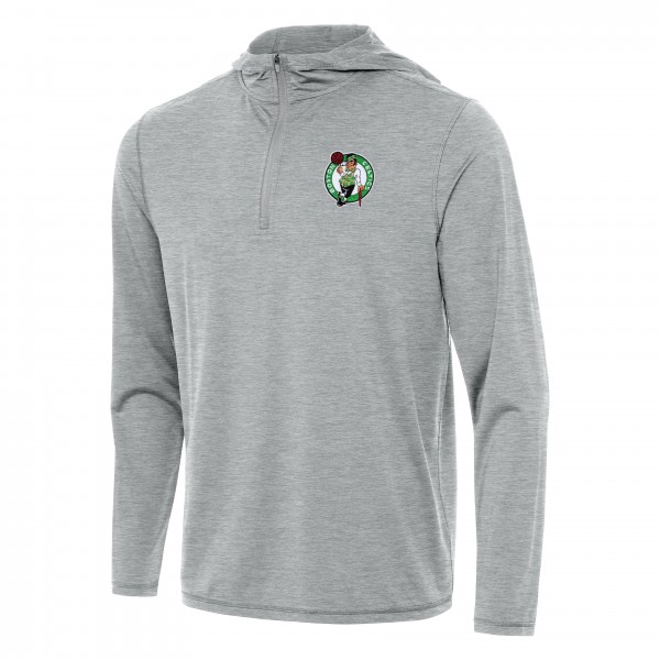 Толстовка на короткой молнии Boston Celtics Antigua Tidy - Heather Gray