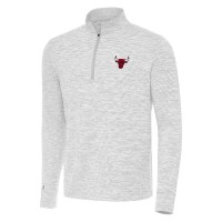 Кофта на короткой молнии Chicago Bulls Antigua Gray Cause
