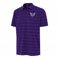 Поло Charlotte Hornets Antigua Purple Tunnel