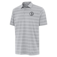Brooklyn Nets Antigua Gray Tunnel Polo