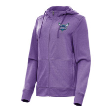 Женская толстовка Charlotte Hornets Antigua Heather Purple Seeker Full-Zip Jacket