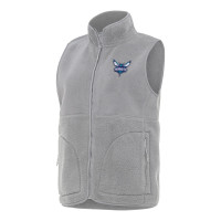 Женская жилетка Charlotte Hornets Antigua Gray Nostalgic Full-Zip