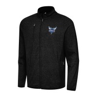 Кофта на молнии Charlotte Hornets Antigua Hold-Up Tri-Blend - Heather Black