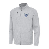 Кофта на молнии Charlotte Hornets Antigua Hold-Up Tri-Blend - Heather Gray