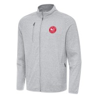 Кофта на молнии Atlanta Hawks Antigua Hold-Up Tri-Blend - Heather Gray