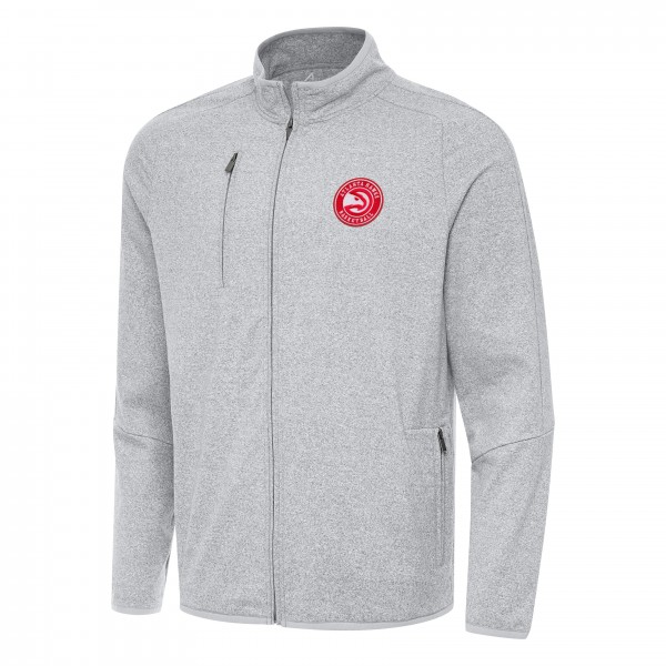 Кофта на молнии Atlanta Hawks Antigua Hold-Up Tri-Blend - Heather Gray