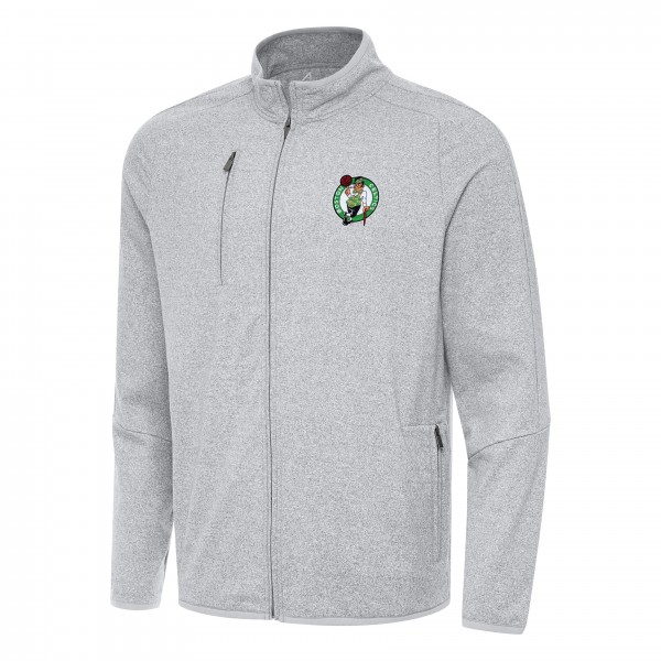 Кофта на молнии Boston Celtics Antigua Hold-Up Tri-Blend - Heather Gray