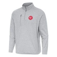 Кофта на короткой молнии Atlanta Hawks Antigua Certain - Heather Gray