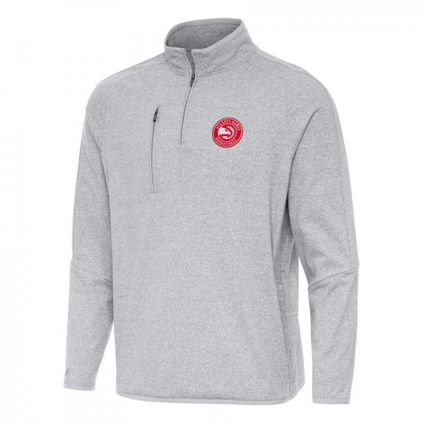 Кофта на короткой молнии Atlanta Hawks Antigua Certain - Heather Gray