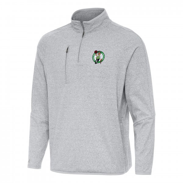 Кофта на короткой молнии Boston Celtics Antigua Certain - Heather Gray