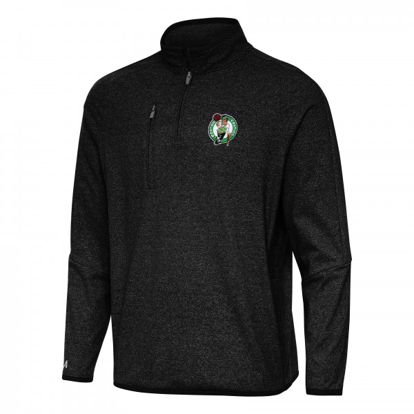 Кофта на короткой молнии Boston Celtics Antigua Certain - Heather Black