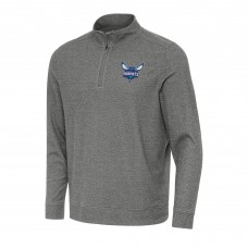 Кофта на короткой молнии Charlotte Hornets Antigua Subtle - Heather Black