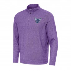 Кофта на короткой молнии Charlotte Hornets Antigua Subtle - Heather Purple