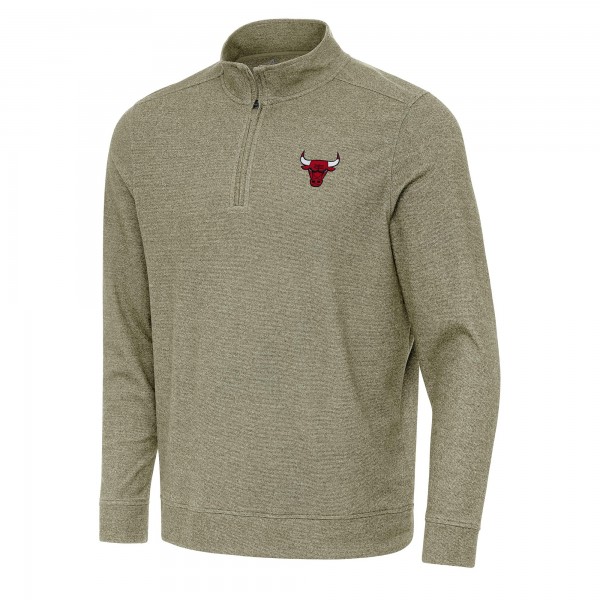 Кофта на короткой молнии Chicago Bulls Antigua Olive Subtle