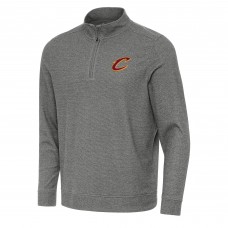 Cleveland Cavaliers Antigua Heather Black Subtle Quarter-Zip Sweatshirt