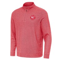 Кофта на короткой молнии Atlanta Hawks Antigua Subtle - Heather Red