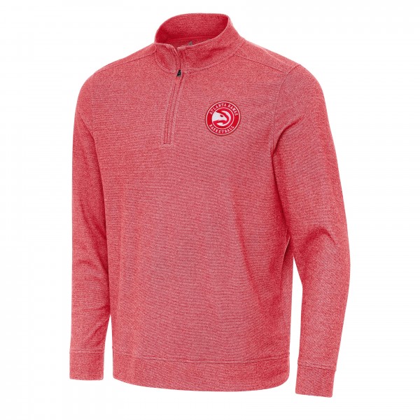 Кофта на короткой молнии Atlanta Hawks Antigua Subtle - Heather Red