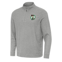 Кофта на короткой молнии Boston Celtics Antigua Subtle - Heather Gray