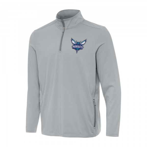 Кофта на короткой молнии Charlotte Hornets Antigua Perilous - Gray