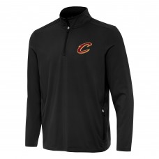 Cleveland Cavaliers Antigua Black Perilous Quarter-Zip Sweatshirt