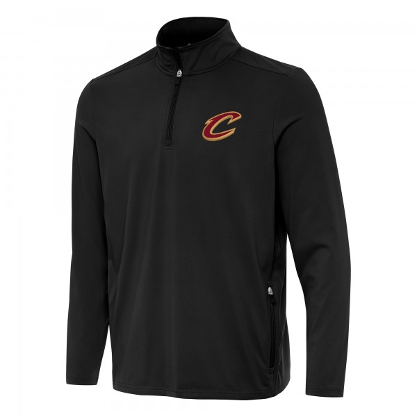 Cleveland Cavaliers Antigua Black Perilous Quarter-Zip Sweatshirt