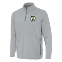 Кофта на короткой молнии Boston Celtics Antigua Perilous - Gray