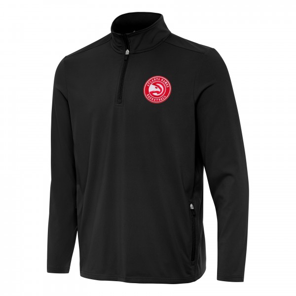 Кофта на короткой молнии Atlanta Hawks Antigua Perilous - Black
