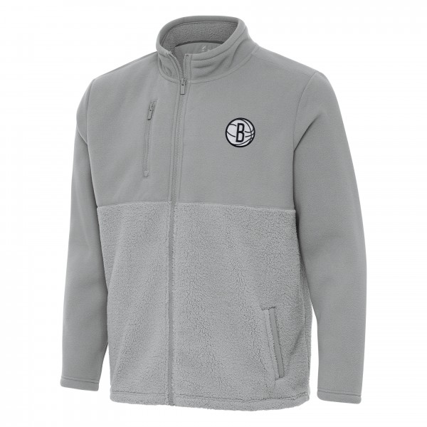 Кофта на молнии Brooklyn Nets Antigua Daily Fused - Gray