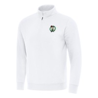 Кофта на короткой молнии Boston Celtics Antigua Victory Mock - White