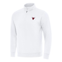Кофта на короткой молнии Chicago Bulls Antigua White Victory Mock