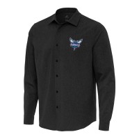 Рубашка Charlotte Hornets Antigua Exposure Woven - Black