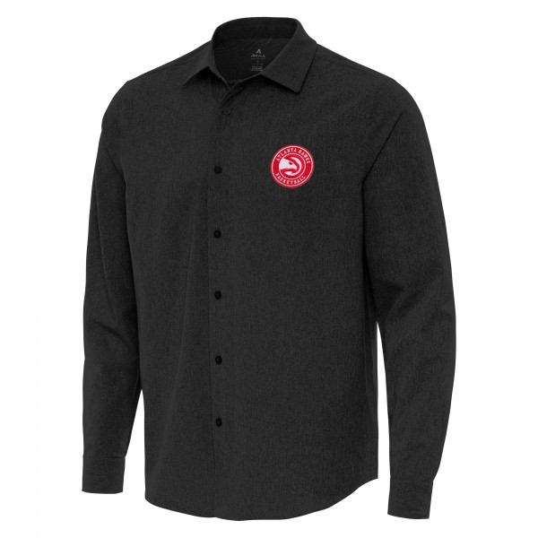 Рубашка Atlanta Hawks Antigua Exposure Woven - Black