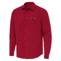 Рубашка Chicago Bulls Antigua Red Exposure Woven