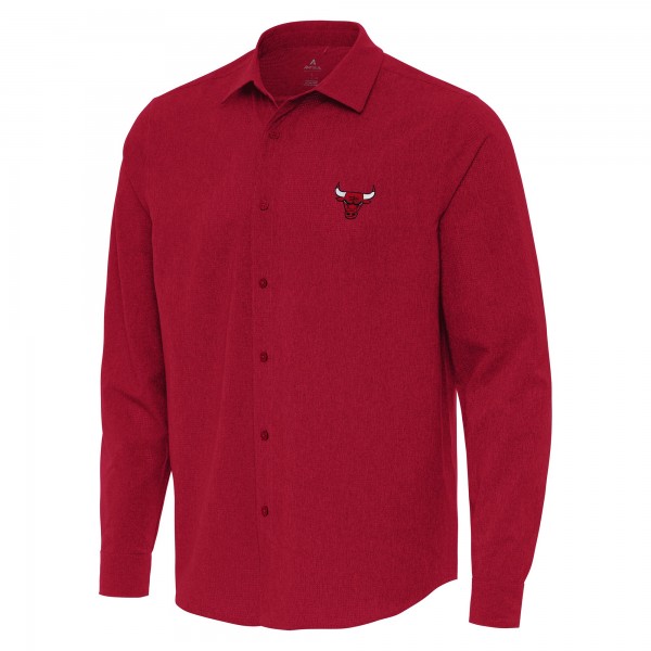 Рубашка Chicago Bulls Antigua Red Exposure Woven