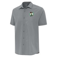 Рубашка с коротким рукавом Boston Celtics Antigua Activate Woven - Gray
