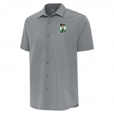 Рубашка с коротким рукавом Boston Celtics Antigua Activate Woven - Gray