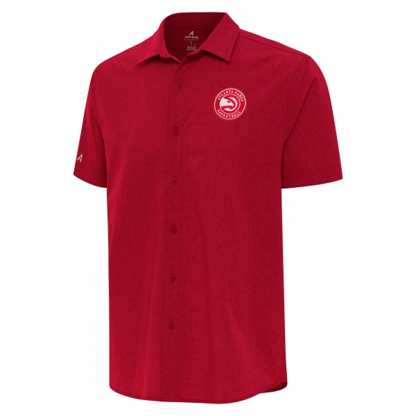 Рубашка с коротким рукавом Atlanta Hawks Antigua Activate Woven - Red