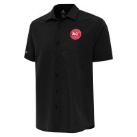 Рубашка с коротким рукавом Atlanta Hawks Antigua Activate Woven - Black