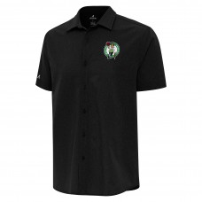 Рубашка с коротким рукавом Boston Celtics Antigua Activate Woven - Black