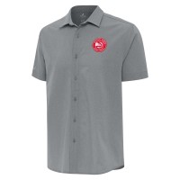 Рубашка с коротким рукавом Atlanta Hawks Antigua Activate Woven - Gray