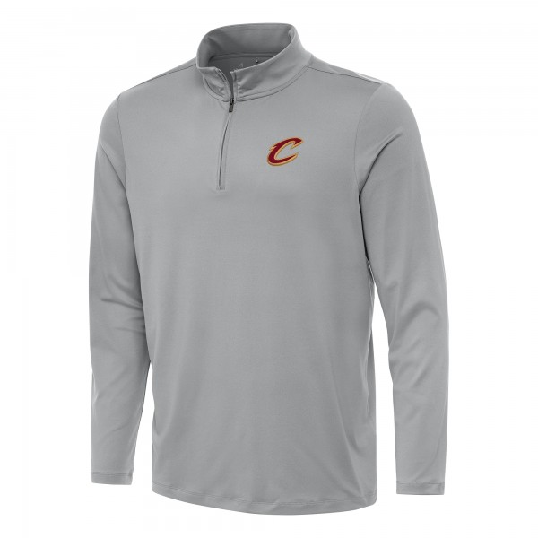 Cleveland Cavaliers Antigua Gray Reprocess Quarter-Zip Top