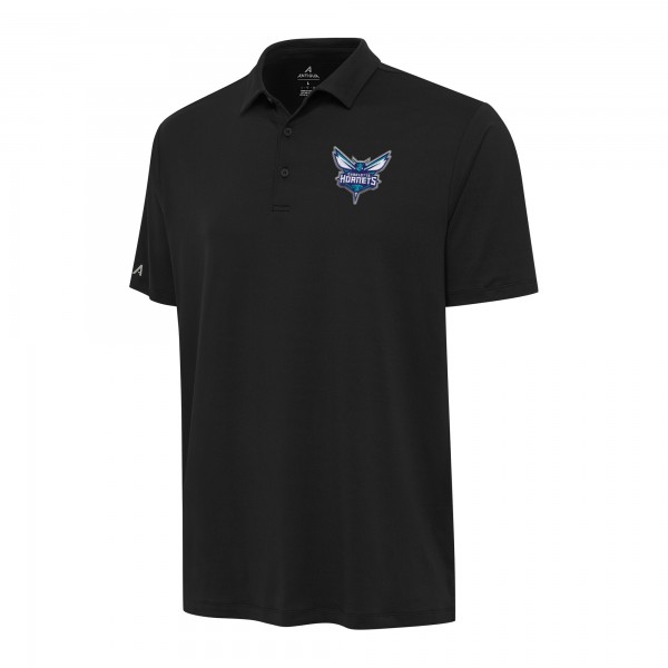Поло Charlotte Hornets Antigua Reprocess - Black
