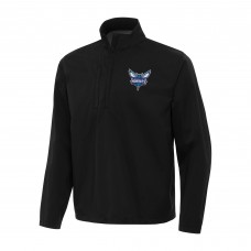 Ветровка на короткой молнии Charlotte Hornets Antigua Brisk - Black