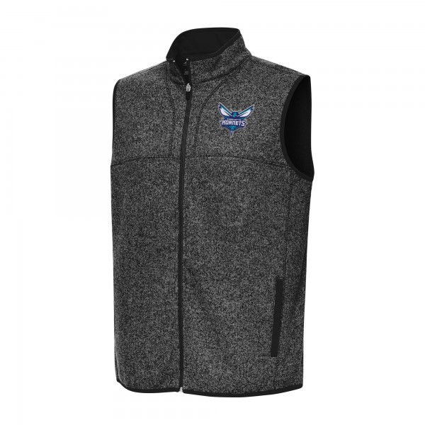 Жилетка Charlotte Hornets Antigua Fortune - Heather Black
