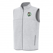 Boston Celtics Antigua Fortune Full-Zip Vest - Heather Gray