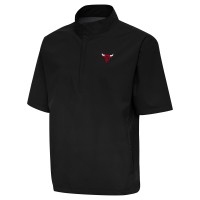 Ветровка на короткой молнии Chicago Bulls Antigua Black Brisk