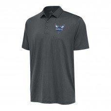 Поло Charlotte Hornets Antigua Ellipse - Pewter