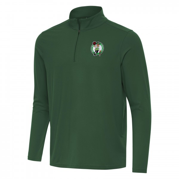 Кофта на короткой молнии Boston Celtics Antigua Intent - Hunter Green