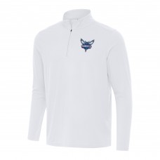 Кофта на короткой молнии Charlotte Hornets Antigua Intent - White