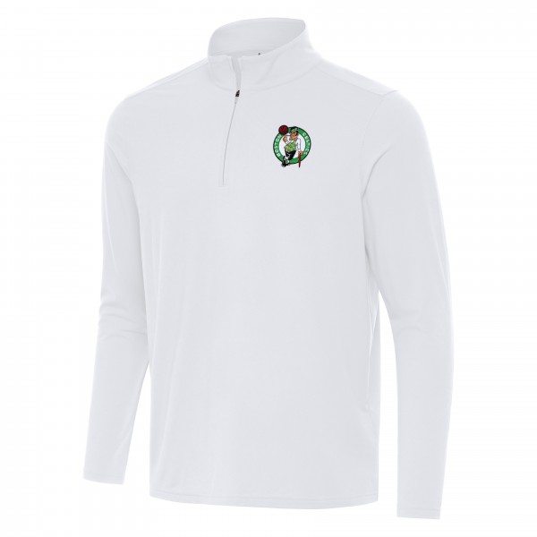 Кофта на короткой молнии Boston Celtics Antigua Intent - White